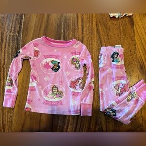 Disney Princess Pink Kids Pajamas. Size 4
